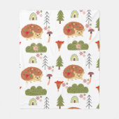 Igel Naturethan-Regenbogenmuster Fleecedecke (Vorderseite)