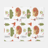 Igel Naturethan-Regenbogenmuster Fleecedecke (Vorderseite (Horizontal))