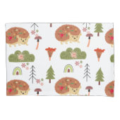 Igel Naturethan-Regenbogenmuster Kissenbezug (Vorderseite)