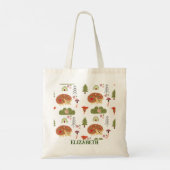 Igel Naturethan-Regenbogenmuster Tragetasche (Rückseite)