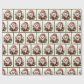 Igel Niedlich Baby Woodland Weihnachten Geschenkpapier (Flach)