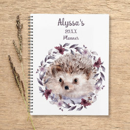 Igel Niedlich Watercolor Baby Name Kalender Planer
