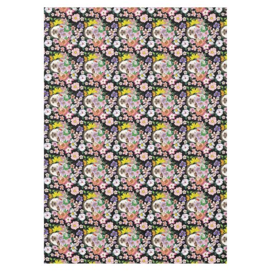 Igel Niedliche Blume Tischdecke (Vorderseite)