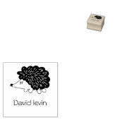Igel niedliche kawaii individuelle Name Holz Art B Gummistempel (Stempel)