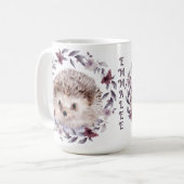 Igel Niedliche Wildfauna Wassersportaktivitäten Kaffeetasse (Vorderseite Links)