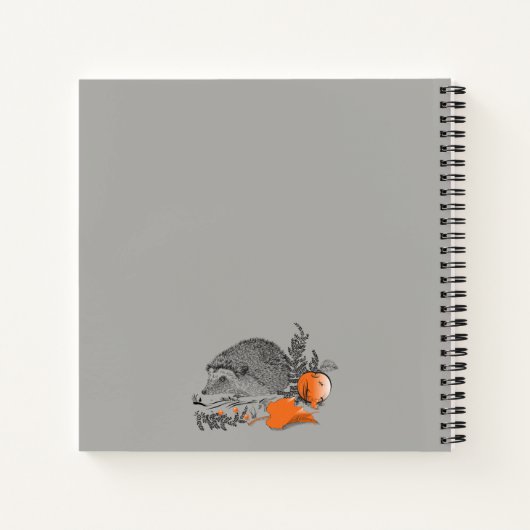 Igel Notizblock (Rückseite)