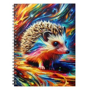 Igel Notizbuch mit Feder Notizblock
