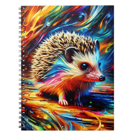 Igel Notizbuch mit Feder Notizblock (Vorderseite)