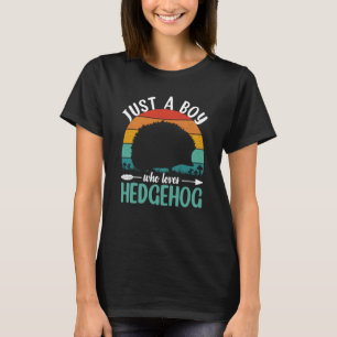 Igel Nur Ein Junge Der Igel Liebt Retro Vintage T-Shirt