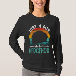 Igel nur ein Junge, der Lieben Igel Retro Vint T-Shirt