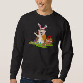 Igel Ostereier Jagd Sonniger Igel Ostern Sweatshirt (Vorderseite)