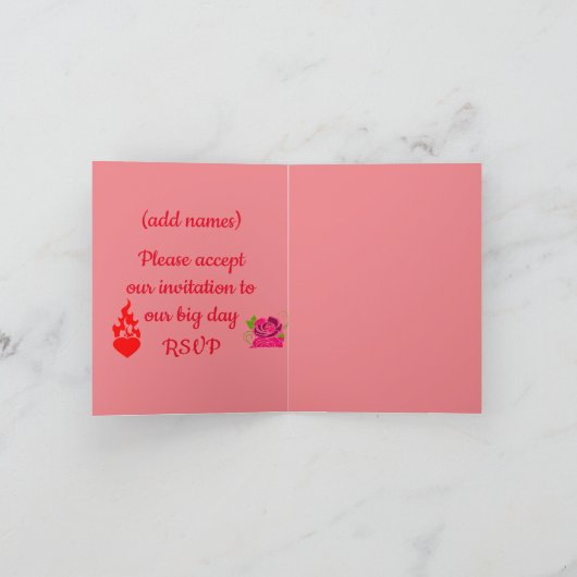 Igel Paar Liebe Einladung (Innenseite)