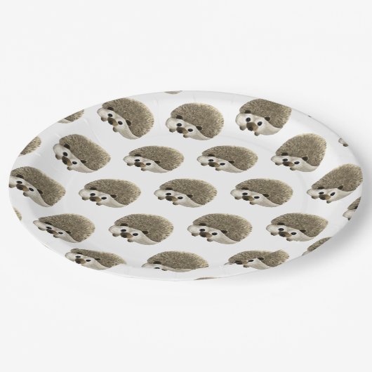 Igel  pappteller (Schrägansicht)