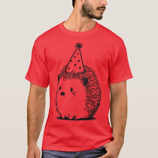 Igel Party Time T-Shirt (Vorderseite)