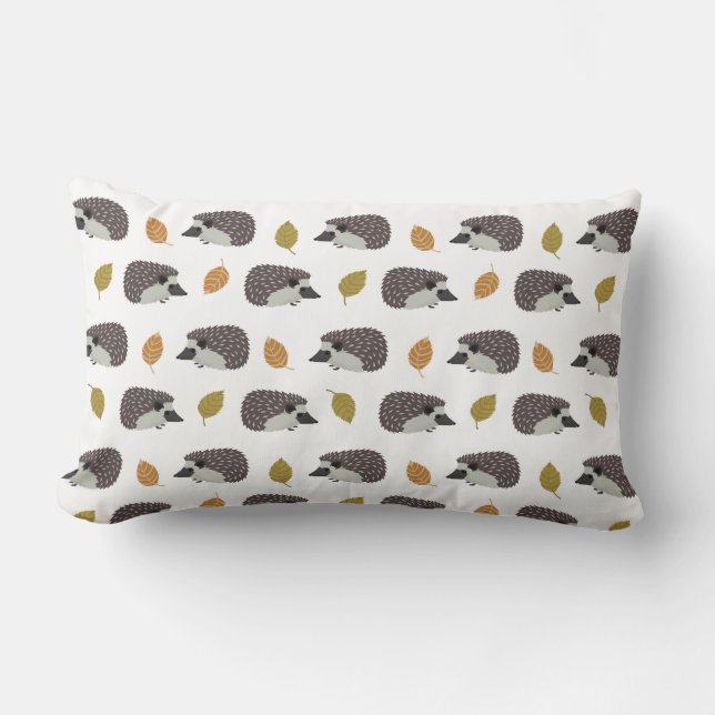 Igel Pattern werfen Kissen (Vorderseite)