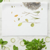 Igel Personalisiert Küchenwäsche Handtücher (Gefaltet)