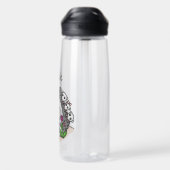 Igel personalisierter Niedlicher Cartoon Trinkflasche (Rückseite)