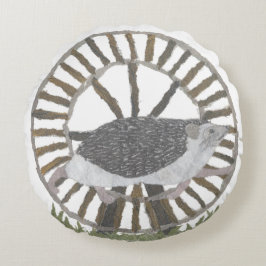Igel Pillow Rundes Kissen