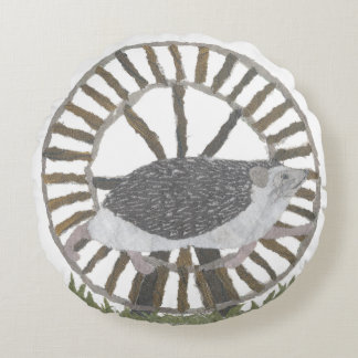Igel Pillow Rundes Kissen