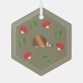 Igel Pilze und Blätter Ornamente (Vorderseite)