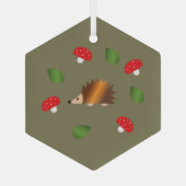 Igel Pilze und Blätter Ornamente (Rückseite)