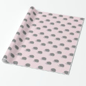 Igel Pink und Grau Umhüllungspapier Geschenkpapier (Ungerollt)