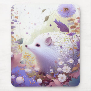 Igel Portrait Tiermalerei Wildlife Forest Mousepad