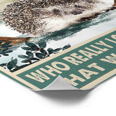 Igel-Poster einmal auf Zeitdruck-Dekoration Poster (Ecke)