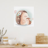 Igel-Poster Poster (Küche)