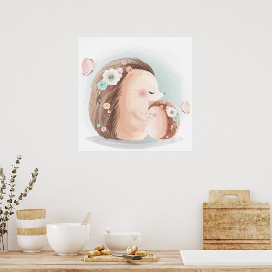 Igel-Poster Poster (Küche)