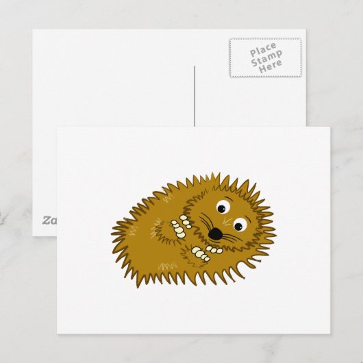 Igel Postkarte (Vorne/Hinten)