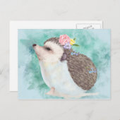 Igel Postkarte (Vorne/Hinten)