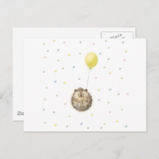 Igel Postkarte (Vorne/Hinten)