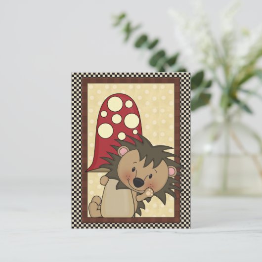 Igel Postkarte (Stehend Vorderseite)