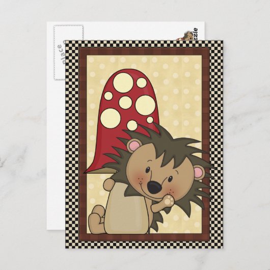 Igel Postkarte (Vorne/Hinten)