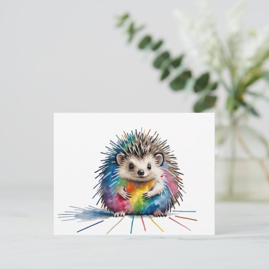 Igel Postkarte (Stehend Vorderseite)