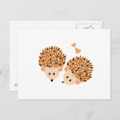 Igel Postkarte (Vorne/Hinten)