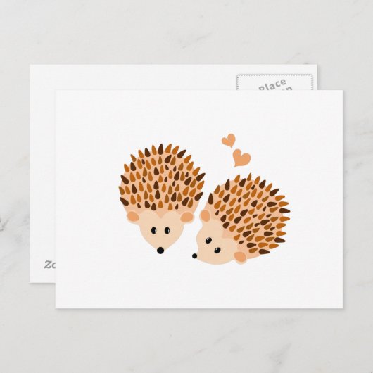 Igel Postkarte (Vorne/Hinten)
