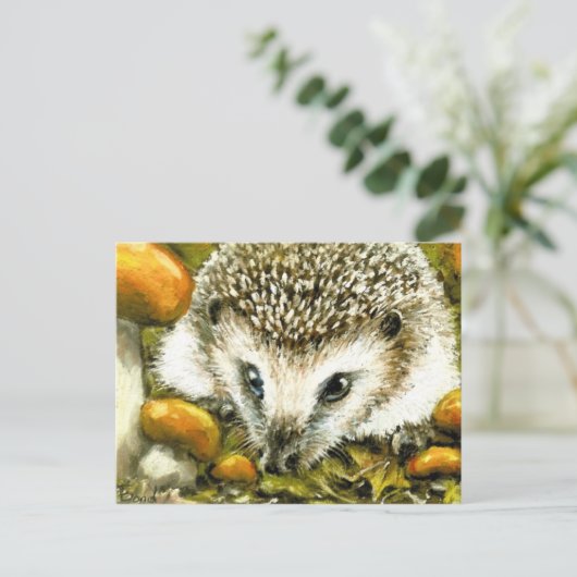 Igel Postkarte (Stehend Vorderseite)