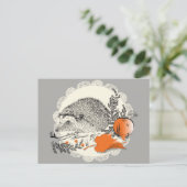 Igel Postkarte (Stehend Vorderseite)
