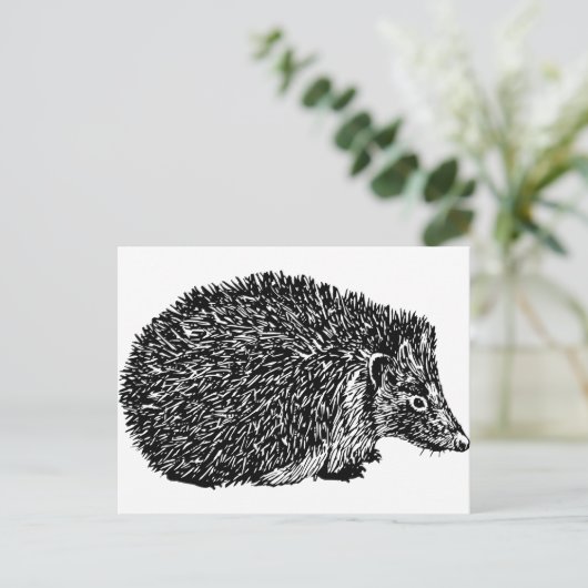 Igel Postkarte (Stehend Vorderseite)
