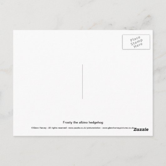 Igel Postkarte (Rückseite)