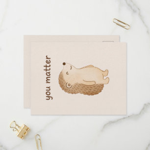 Igel-Postkarte "Du bist wichtig" Einladungspostkarte