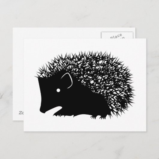 Igel-Postkarten Postkarte (Vorne/Hinten)
