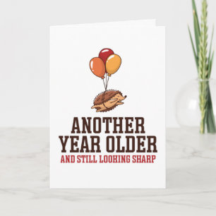 Igel Puff noch immer scharfen Funny Geburtstag aus Karte