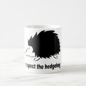 Igel - Respektiere den Igel Kaffeetasse (Mittel)