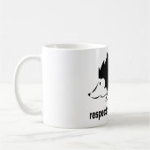 Igel - Respektiere den Igel Kaffeetasse (Links)