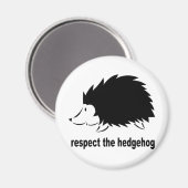 Igel - Respektiere den Igel Magnet (Vorderseite/Rückseite)