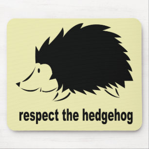 Igel - Respektiere den Igel Mousepad