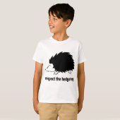 Igel - respektieren Sie den Igel T-Shirt (Vorne ganz)